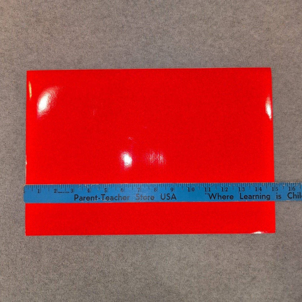 3M Scotchlite Reflective Graphic Film Series 680 Red Vinyl Sheet‎ 10x15 Safety - Picture 4 of 6